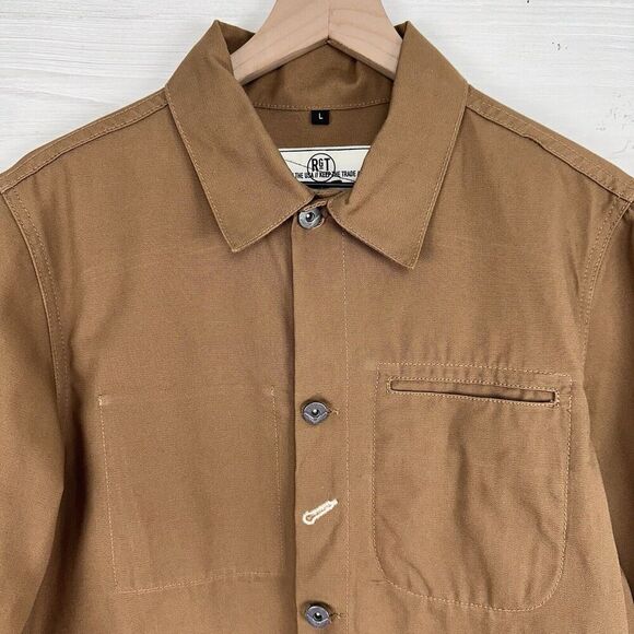 Rogue Territory RGT Supply Jacket Men Size L Slim Fit Brown Canvas Ridgeline USA - Picture 2 of 14
